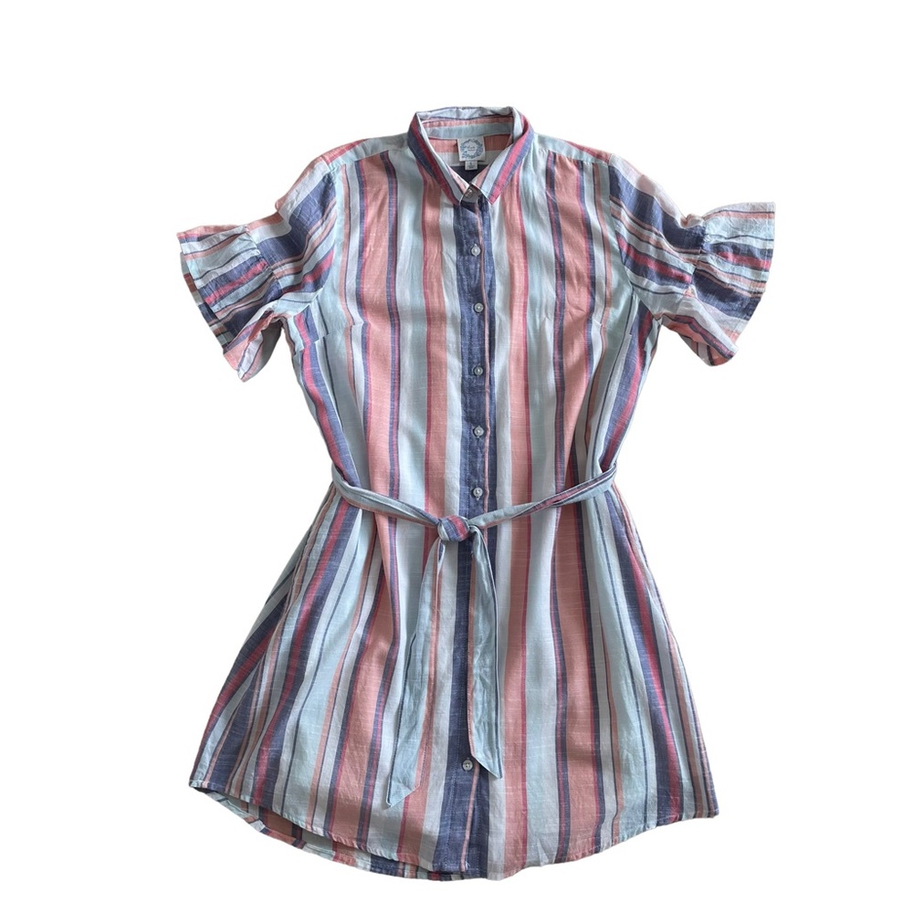 Blue Rain Striped Dress